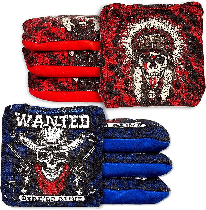 Play Platoon Pro Cornhole Bags Set of 8 - Professional Dual Sided Slick and Sticky Side Competition Corn Hole Bags - Tournament Series