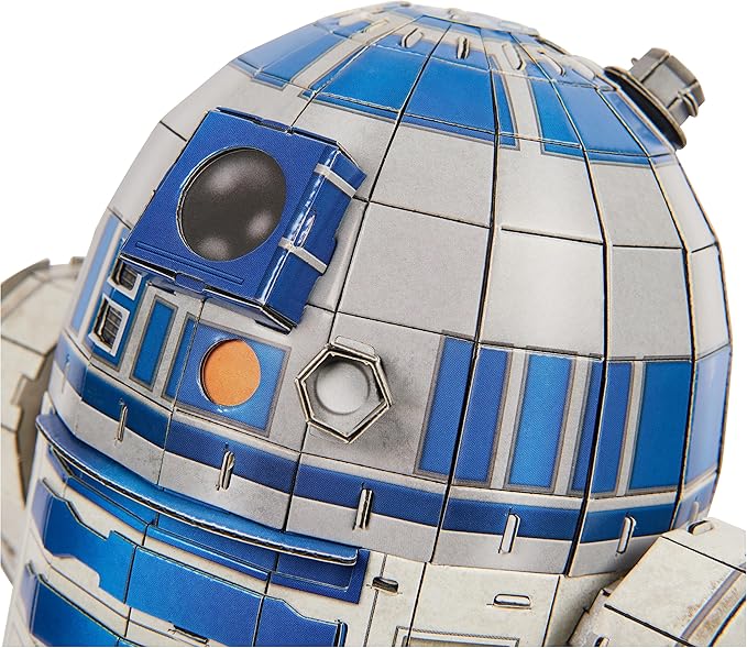 4D Build Star Wars R2-D2 Cardstock 3D Model Kit, Star Wars Gifts, Toys Desk Décor for Fans & Collectors, Adults & Teens 12+
