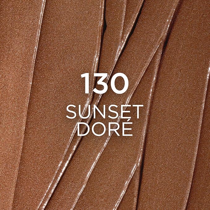 L'Oreal Paris Lumi Bronze Le Stick Soleil Bronzer Stick, Cream-To-Powder Bronzer For A Sunkissed Face Makeup Glow, 130 Sunset Doré