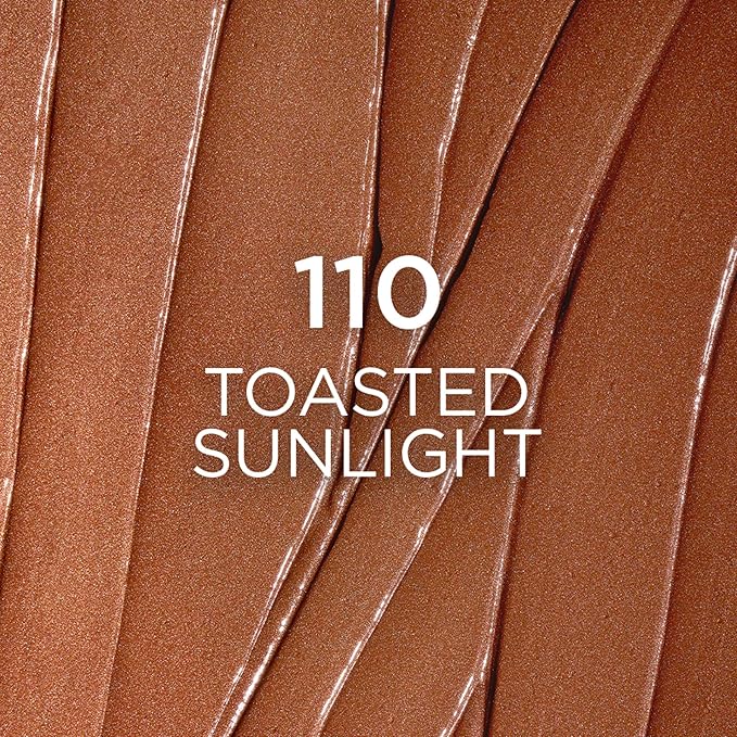 L'Oreal Paris Lumi Bronze Le Stick Soleil Bronzer Stick, Cream-To-Powder Bronzer For A Sunkissed Face Makeup Glow, 110 Toasted Sunlight