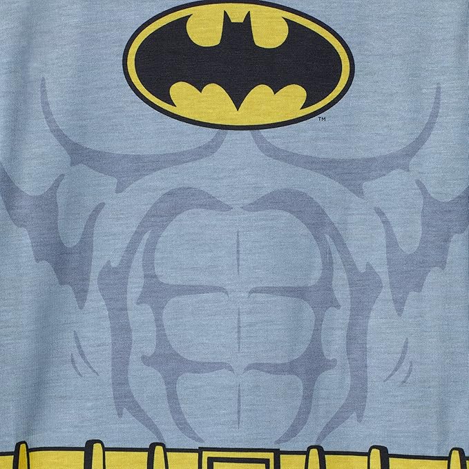 BATMAN Boys Pajamas for Kids | 4 Piece Sleepwear Sets for Boys Pajama Bottoms and Sleep Shirts for Big Boy and Toddlers