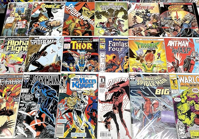 Premium Comic Books Gift Pack - 24 Collection - MARVEL ONLY - Superheroes Comics Grab Bag