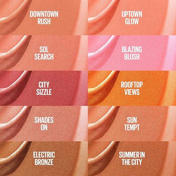 Maybelline Sunkisser Multi-Use Liquid Blush and Bronzer, Blendable, Longwear, Glowy Make Up, Uptown Glow, 1 Count