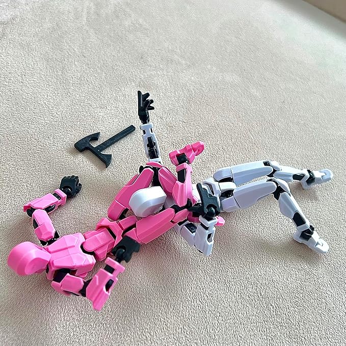(Assembly Completed) 6 Packs T13 Action Figure, Dummy 13 3D Printed Action Figure Toy Gifts for Kids, Robot 13 ActionFigure Full Body Mechanical Doll Christmas Birthday Gift for Boys Girls