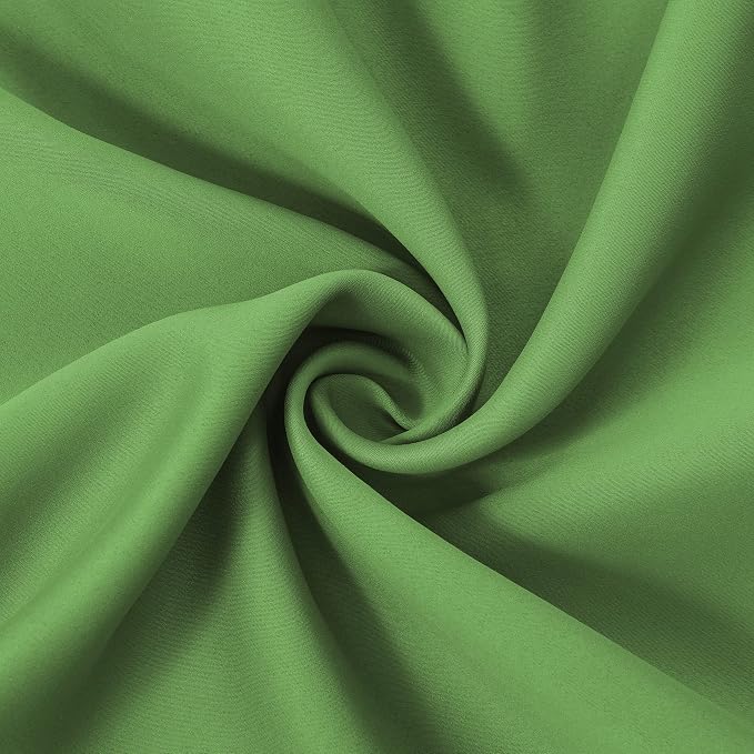 LEMOMO Light Green Thermal Blackout Curtains/38 x 84 Inch/Set of 2 Panels Room Darkening Curtains for Bedroom
