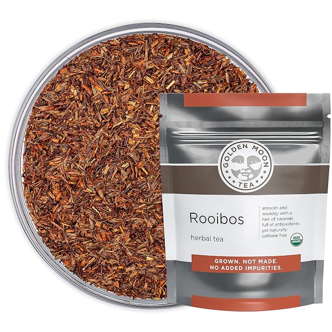 Rooibos Tea -Caffeine Free - Organic - Loose Leaf - Bulk - Non GMO - 96 Servings