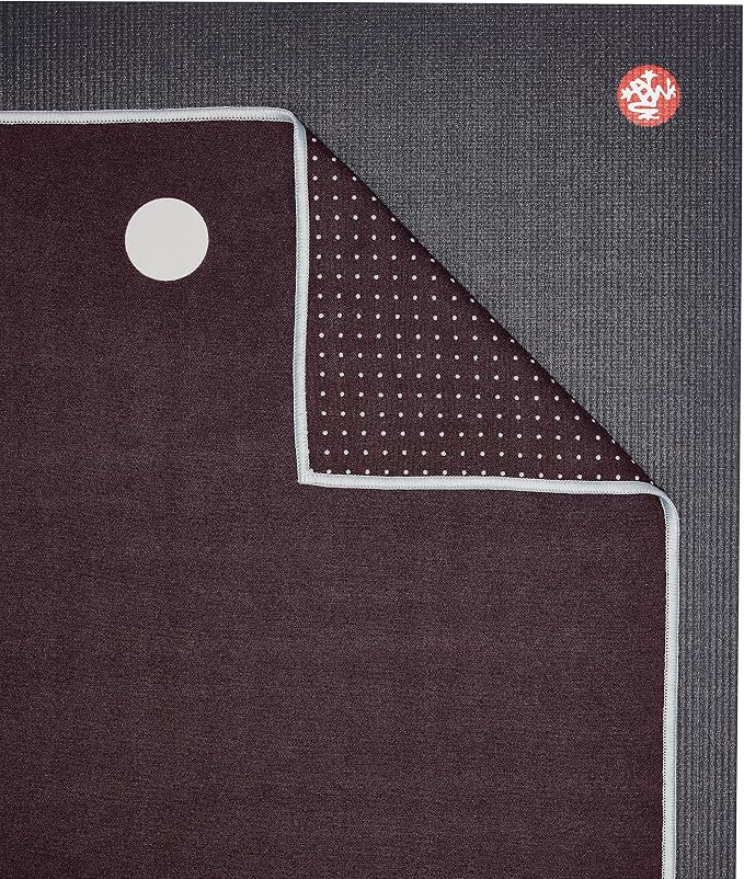 Manduka Yogitoes Hot Yoga Mat Towel - 71" | Moisture Activated Grip | Patented Silicone Nubs | Highly Absorbent, Durable & Easy Care | Made from Recycled Materials | 71 x 24 Inches | Indulge