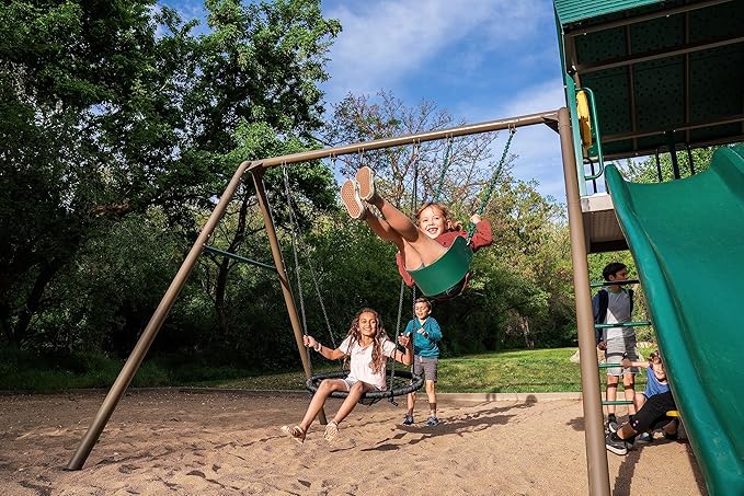Lifetime Big Stuff Two-Slide Swing Set Playset