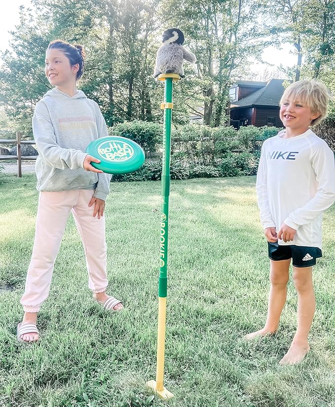 Bottle Bash Outdoor Flying Disc Game Set – Frisbee Toss Backyard and Beach Game for Family, Adult & Kids - Beersbee & Polish Horseshoes