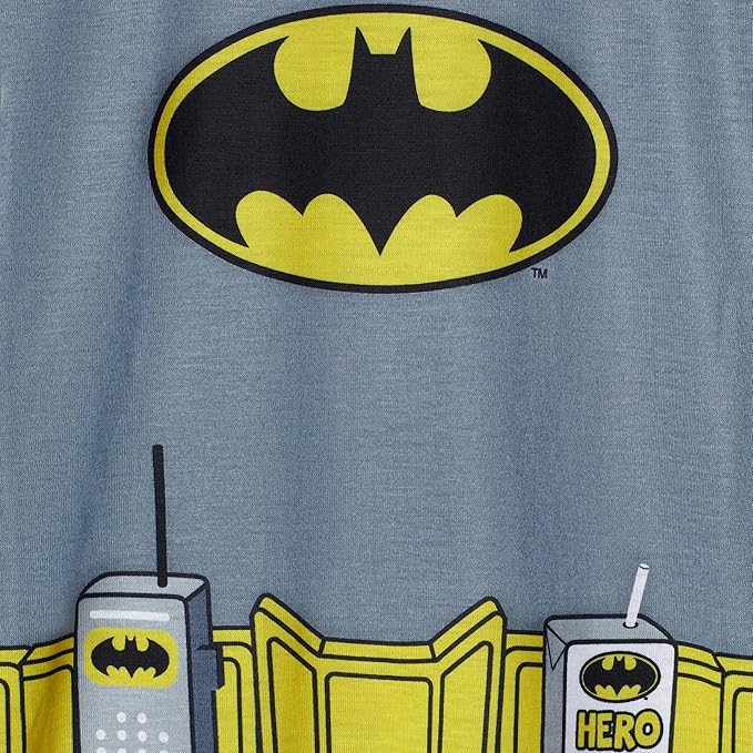 BATMAN Boys Pajamas for Kids | 4 Piece Sleepwear Sets for Boys Pajama Bottoms and Sleep Shirts for Big Boy and Toddlers