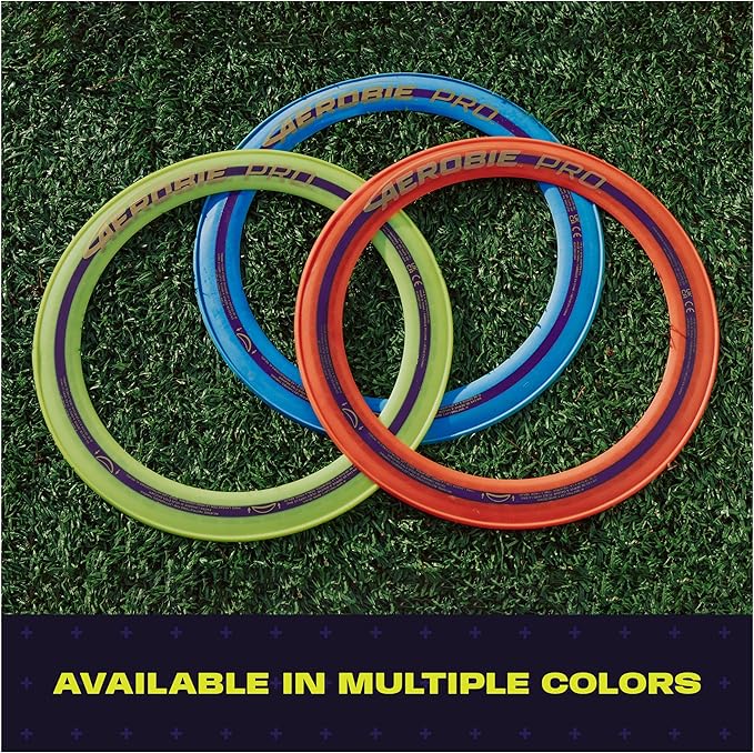 Aerobie Pro Ring Outdoor Flying Disc, Flying Ring for Kids Parties and Backyard Games, Teen Boys Gift Ideas, Kids Toys for Ages 5 & Up, Orange, 14