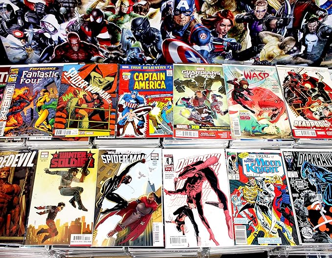 Premium Comic Books Gift Pack - 24 Collection - MARVEL ONLY - Superheroes Comics Grab Bag