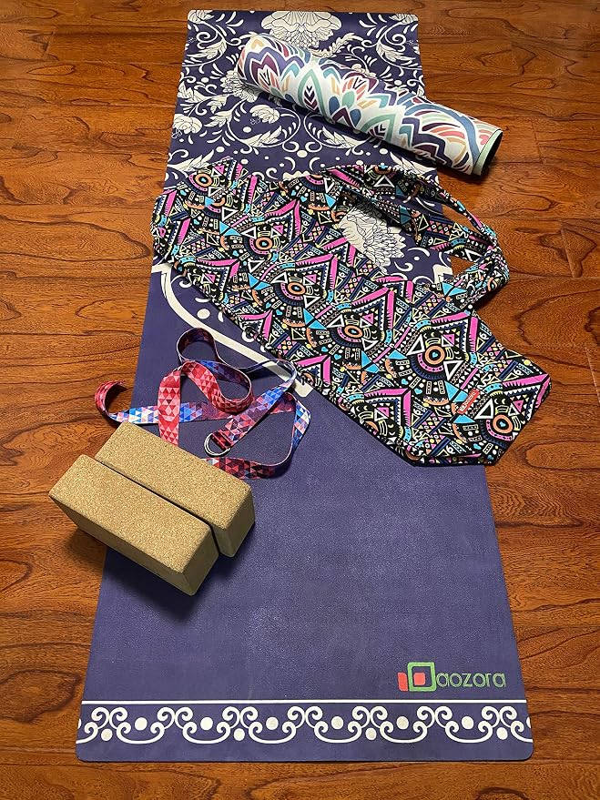 Aozora Yoga Mat Bag Large Yoga Mat Tote Sling Carrier with Pockets Fits Mats with Multi-Functional Storage Pockets Light and Durable