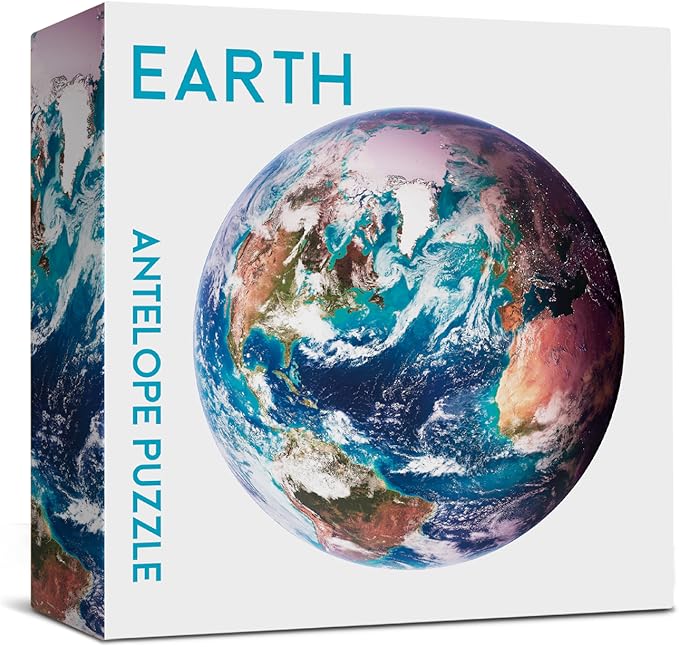 Antelope - 1000 Piece Puzzle for Adults, Space Earth Jigsaw Puzzles 1000 Pieces, Telescope Planet Close-up Round Puzzle, High Resolution, Matte Finish, No Dust Space Puzzle