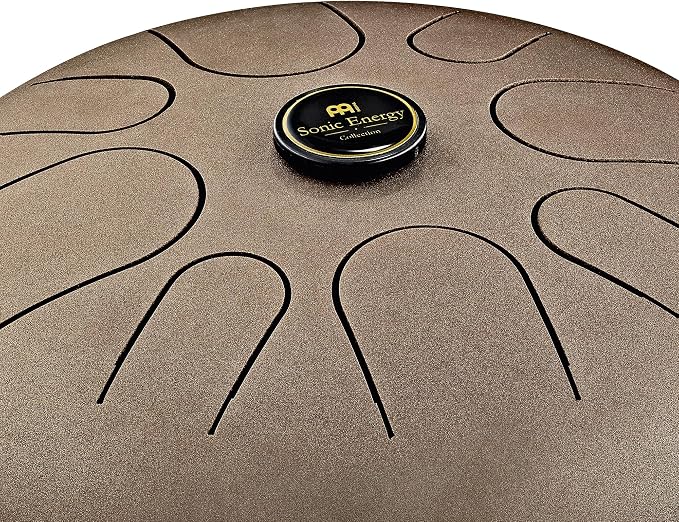 Meinl Sonic Energy Steel Tongue Drum 8 Notes 16" with Mallets, Bag — Sound Healing Instrument for Musical Education, Meditation, ASMR, Yoga
