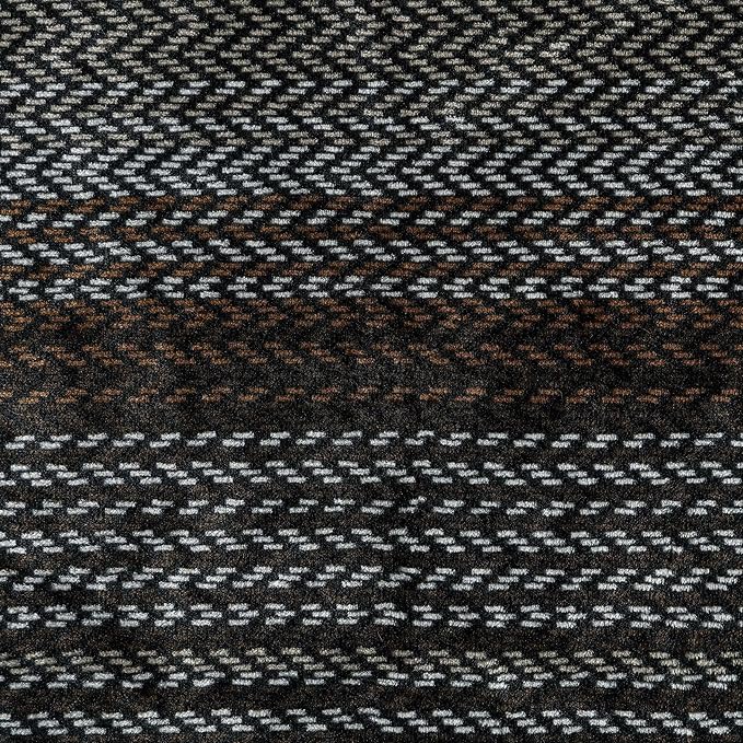 Wrangler - Blanket, Super Soft Plush Fleece Bedding, Yellowstone Inspired Throw Blanket for Couch or Bed (Nash Stripe Brown, 50" x 60")