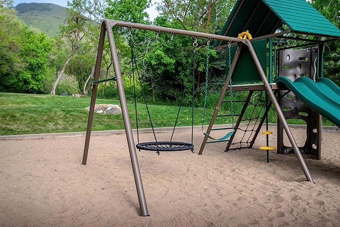 Lifetime Big Stuff Two-Slide Swing Set Playset