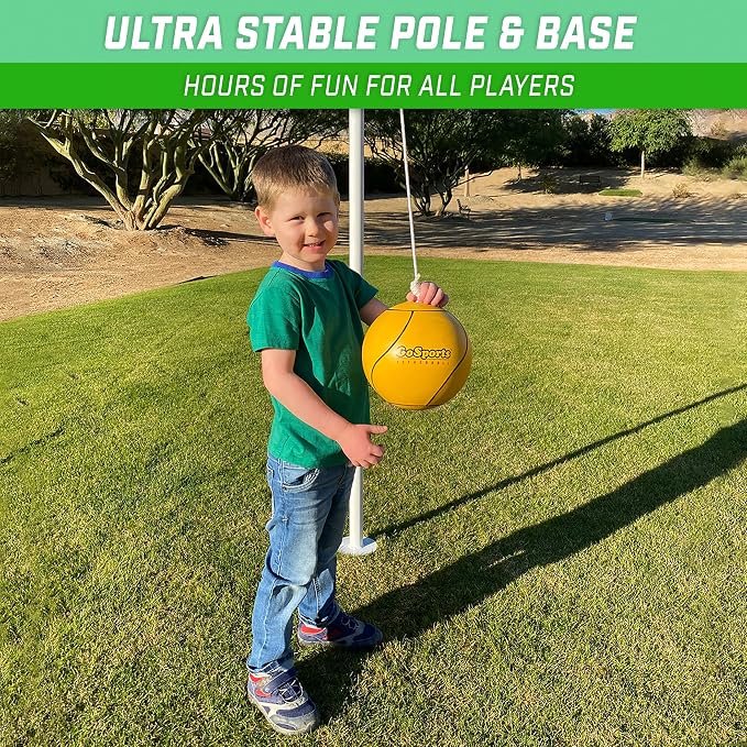 GoSports Backyard Tetherball Game - Full Size Outdoor Tetherball
