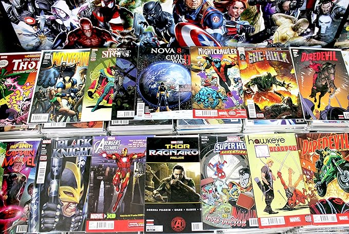 Premium Comic Books Gift Pack - 24 Collection - MARVEL ONLY - Superheroes Comics Grab Bag