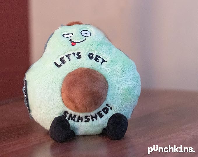 Avocado Plushie - Let's Get Smashed Punny Plush, Gift for Avocado Lovers, Funny Plush Toy for Gifting