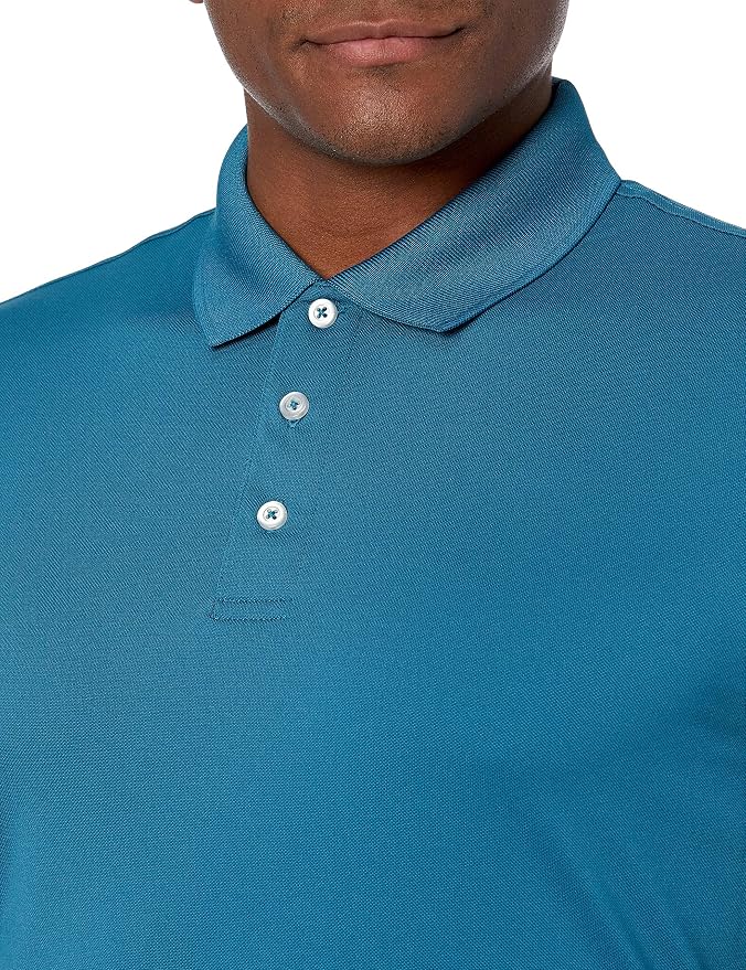 Amazon Essentials Men's Moisture Wicking Golf Polo Shirt, Short Sleeve, Slim-Fit, Quick-Dry, Active Wear