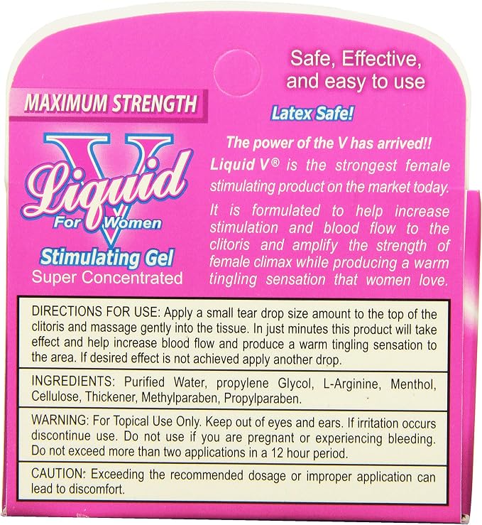 Body Action Liquid V For Women Stimulating Product, 3 pack, 3.3 mL each,Tubes