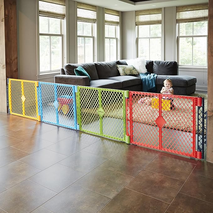 Toddleroo by North States - Superyard Wall Mount Kit: Play Yard Wall Mount Kit Compatible with Superyard or Colorplay Play Pens - Made in USA - Gray